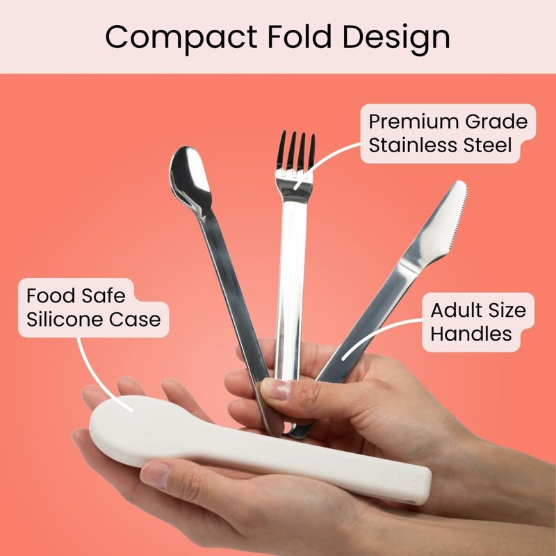 Uba Portion Control Flatware & Bariatric Diet Utensils Set with Silicone Case (1) - Image 5